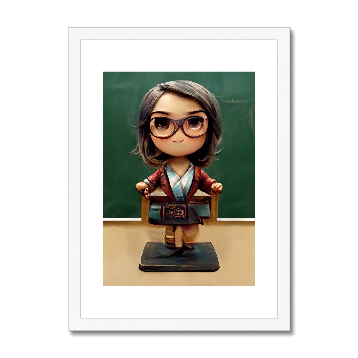 TeachMe Teacher Pop Framed & Mounted Print