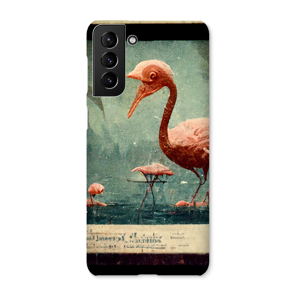 Flamingo Retro View Snap Phone Case