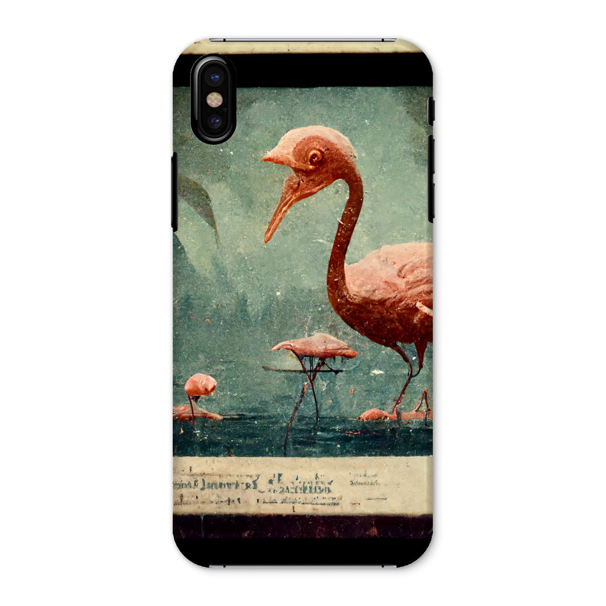 Flamingo Retro View Snap Phone Case