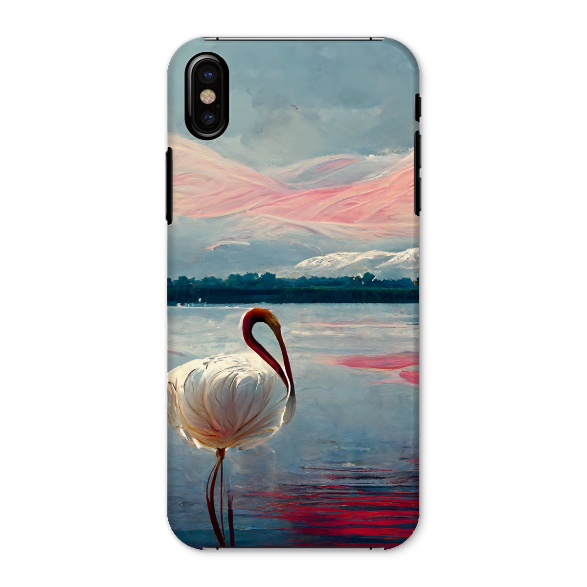 Flamingo Mountains Snap Phone Case