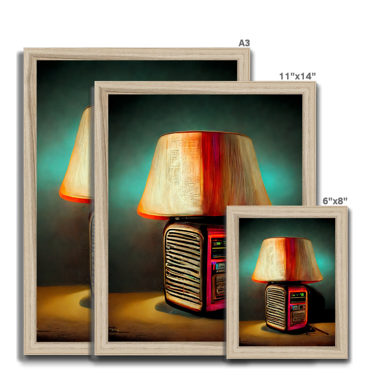 Lamp Frequencies Framed Print