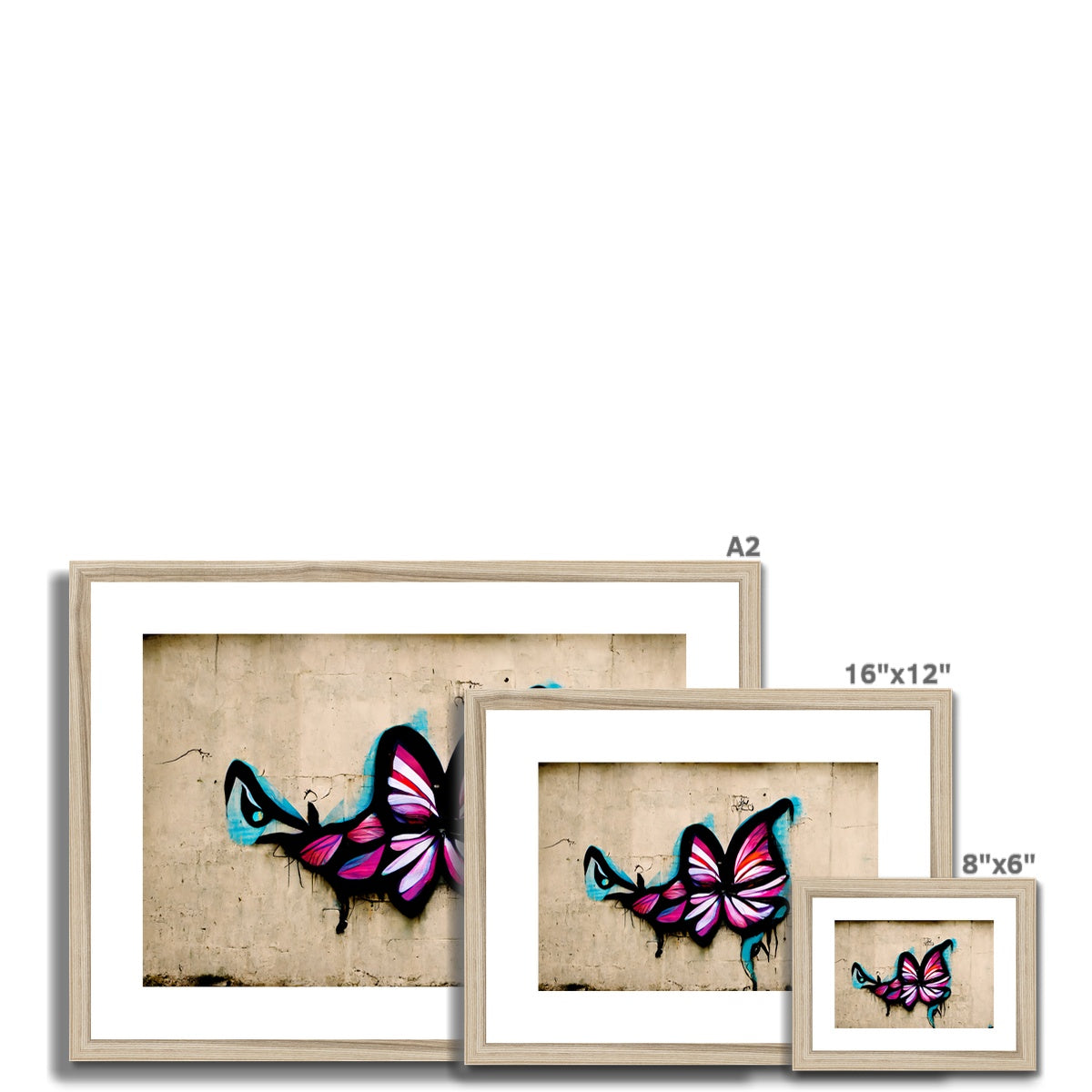 Brick Butterfly Framed & Mounted Print