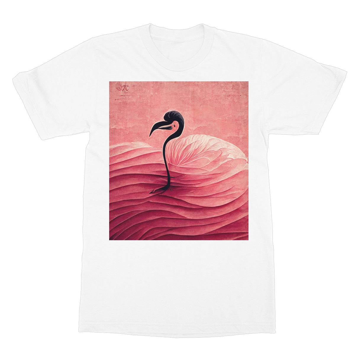 Flamingo Folds Softstyle T-Shirt