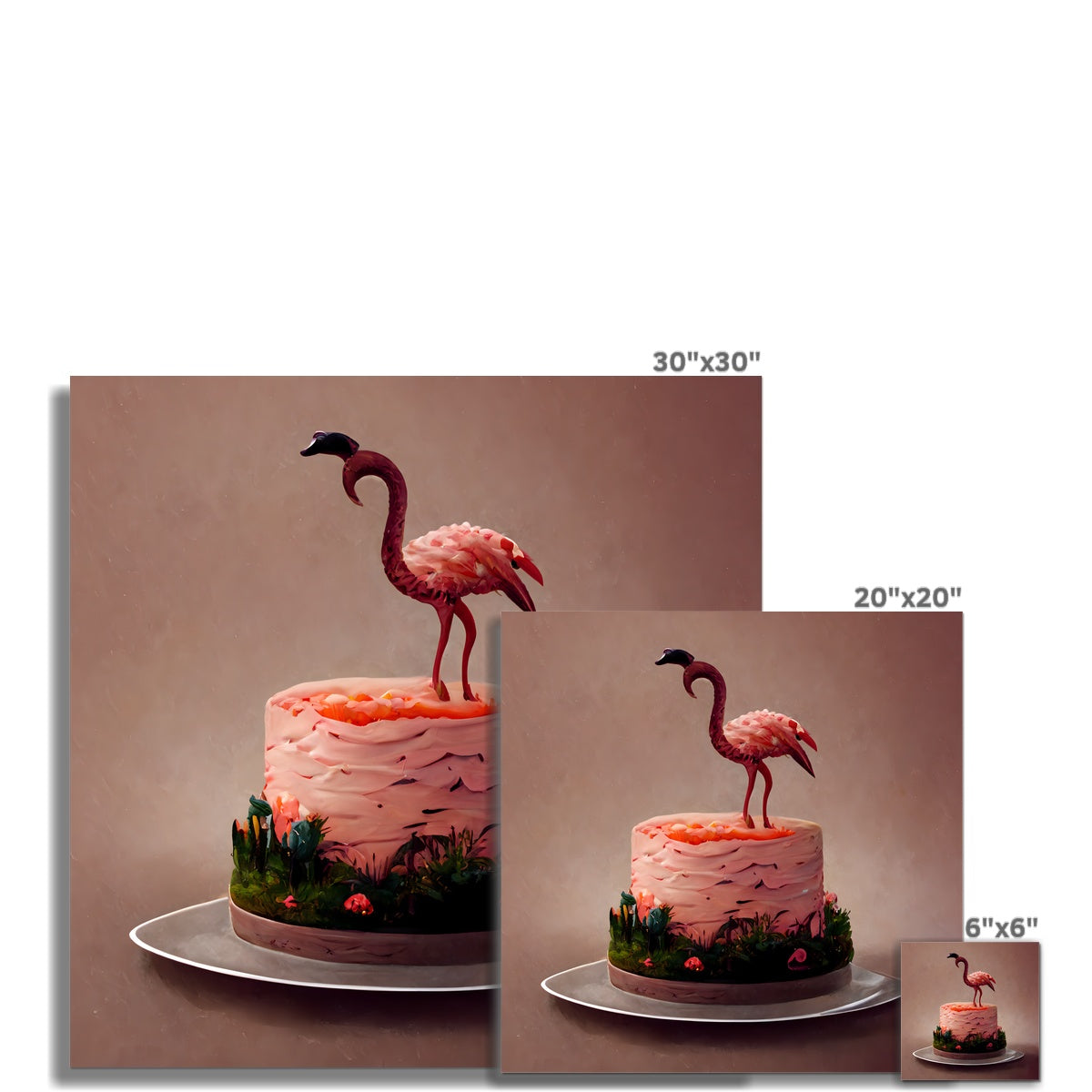 Flamingo Birthday Fine Art Print