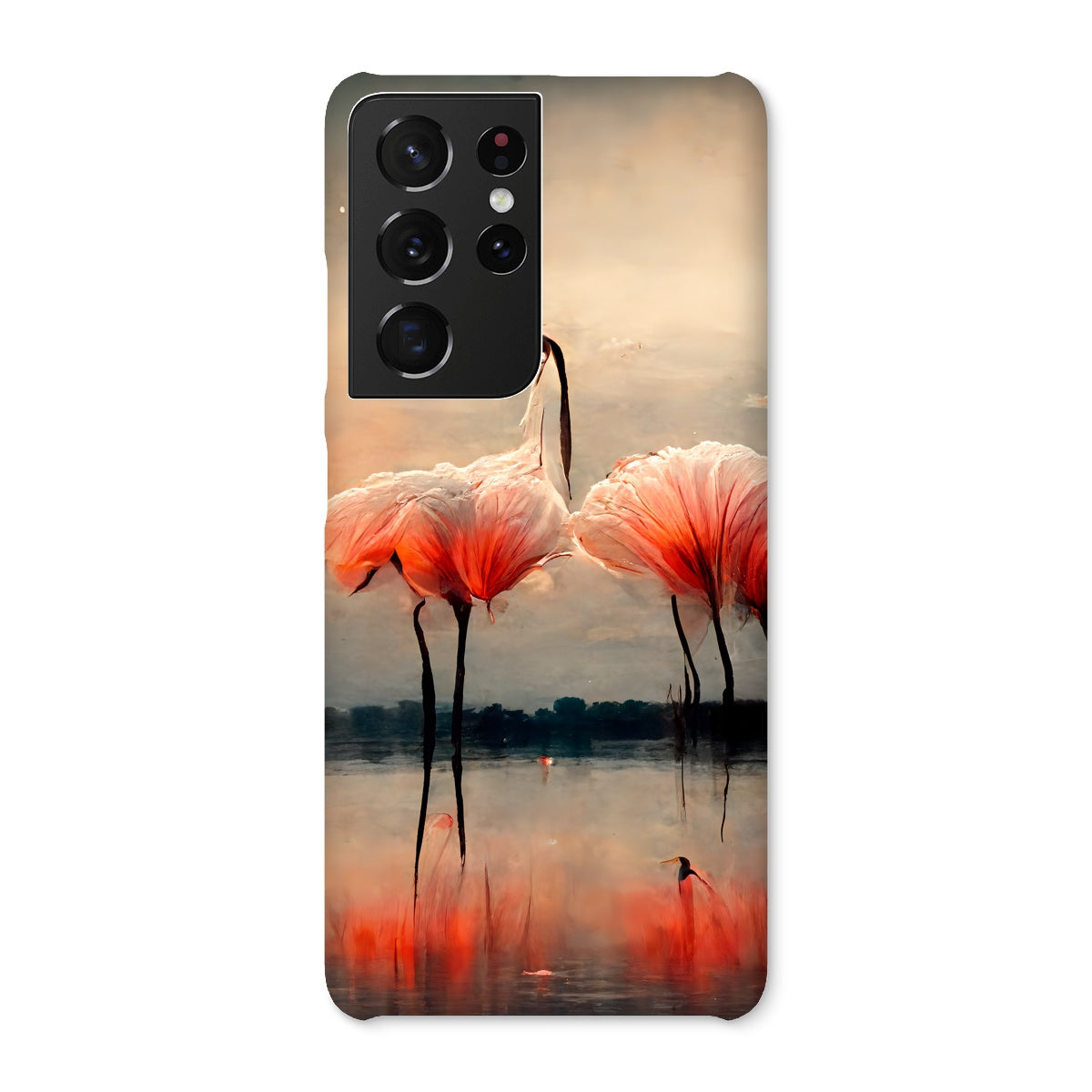 Flamingo Sunset Snap Phone Case