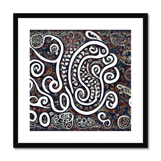 Swirling Paisley Framed & Mounted Print