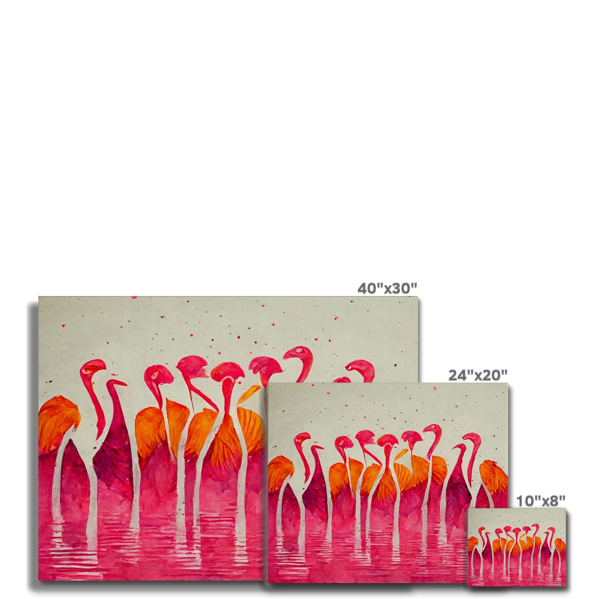 Flamingo Horizon Canvas