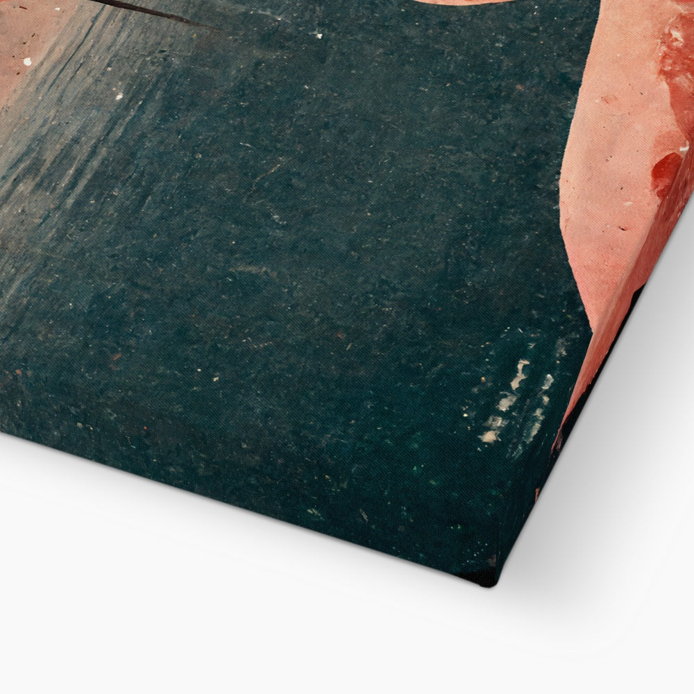 Flamingo Fans Canvas