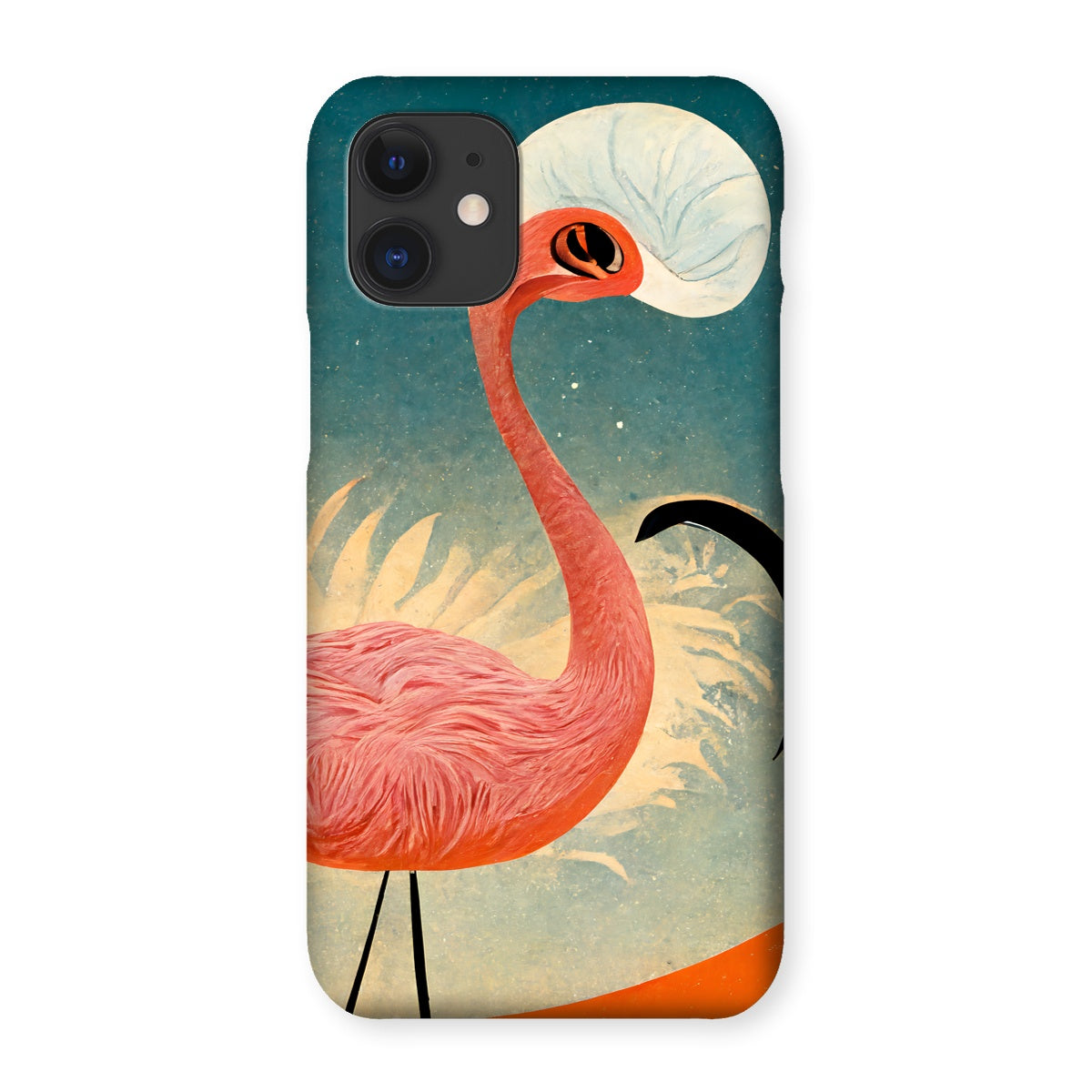 Flamingo Poster Style Snap Phone Case