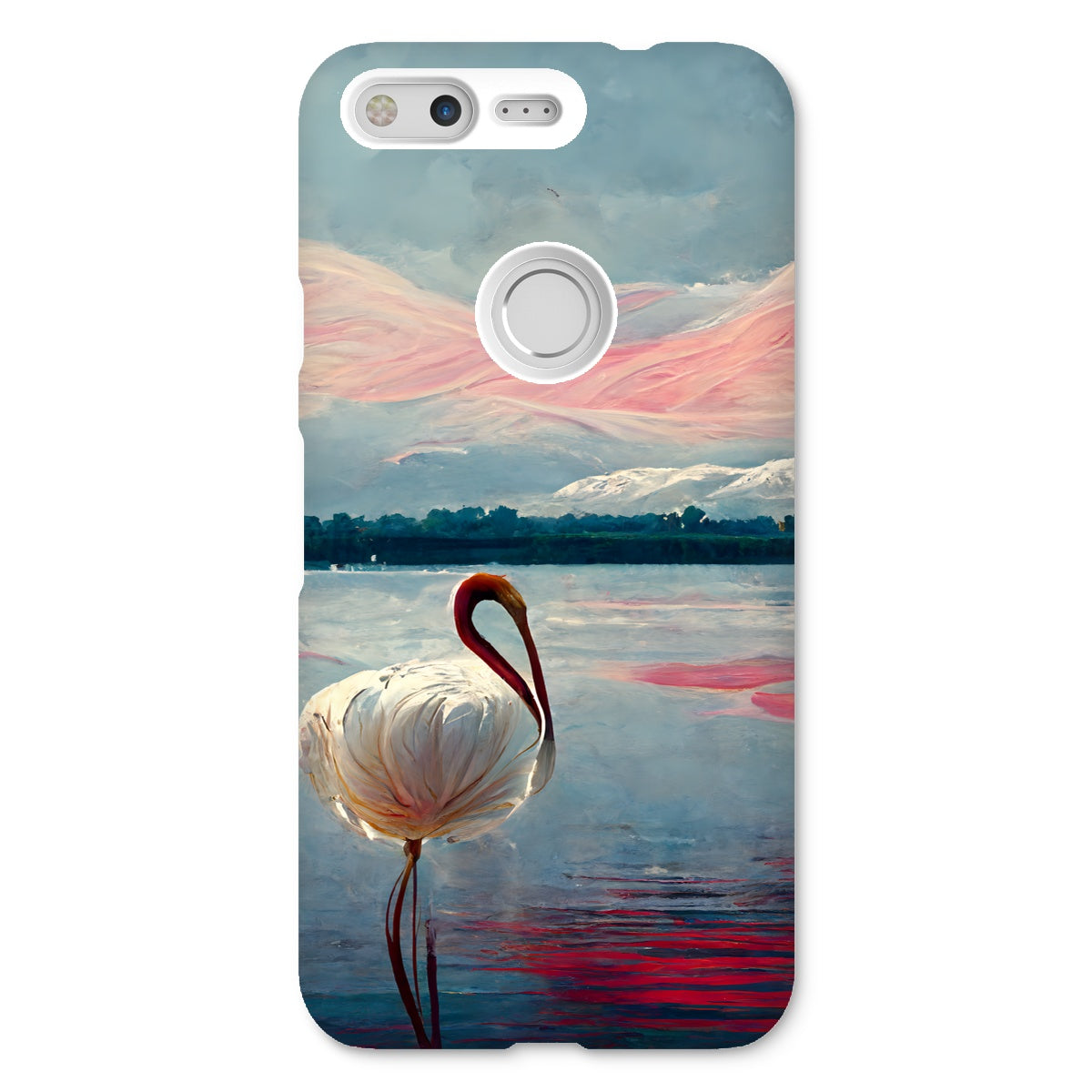 Flamingo Mountains Snap Phone Case