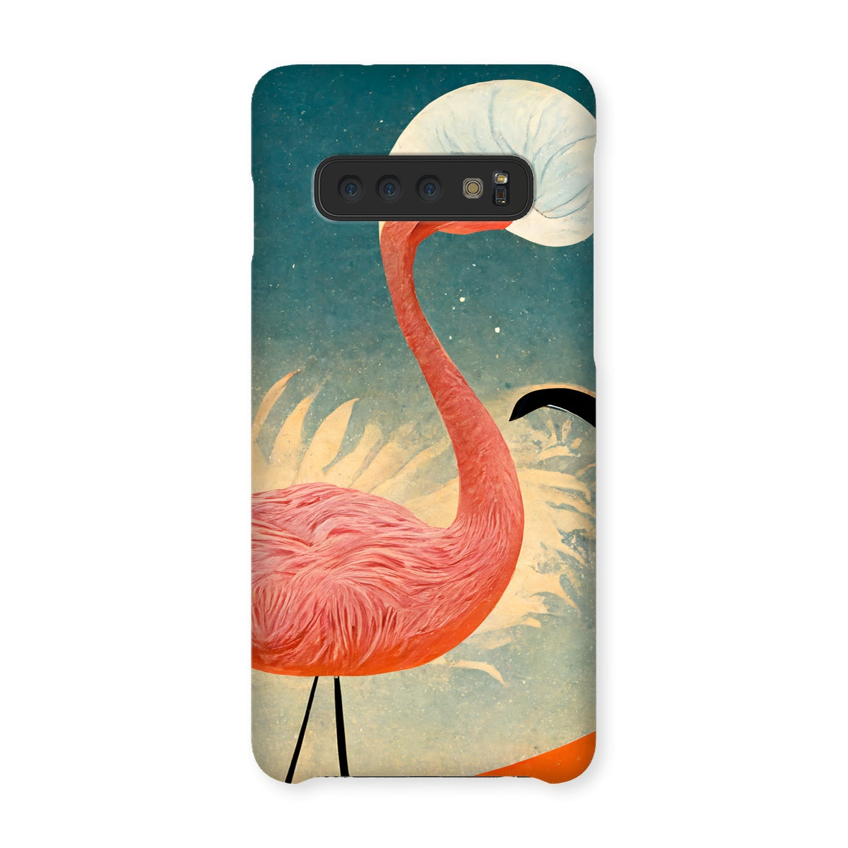 Flamingo Poster Style Snap Phone Case