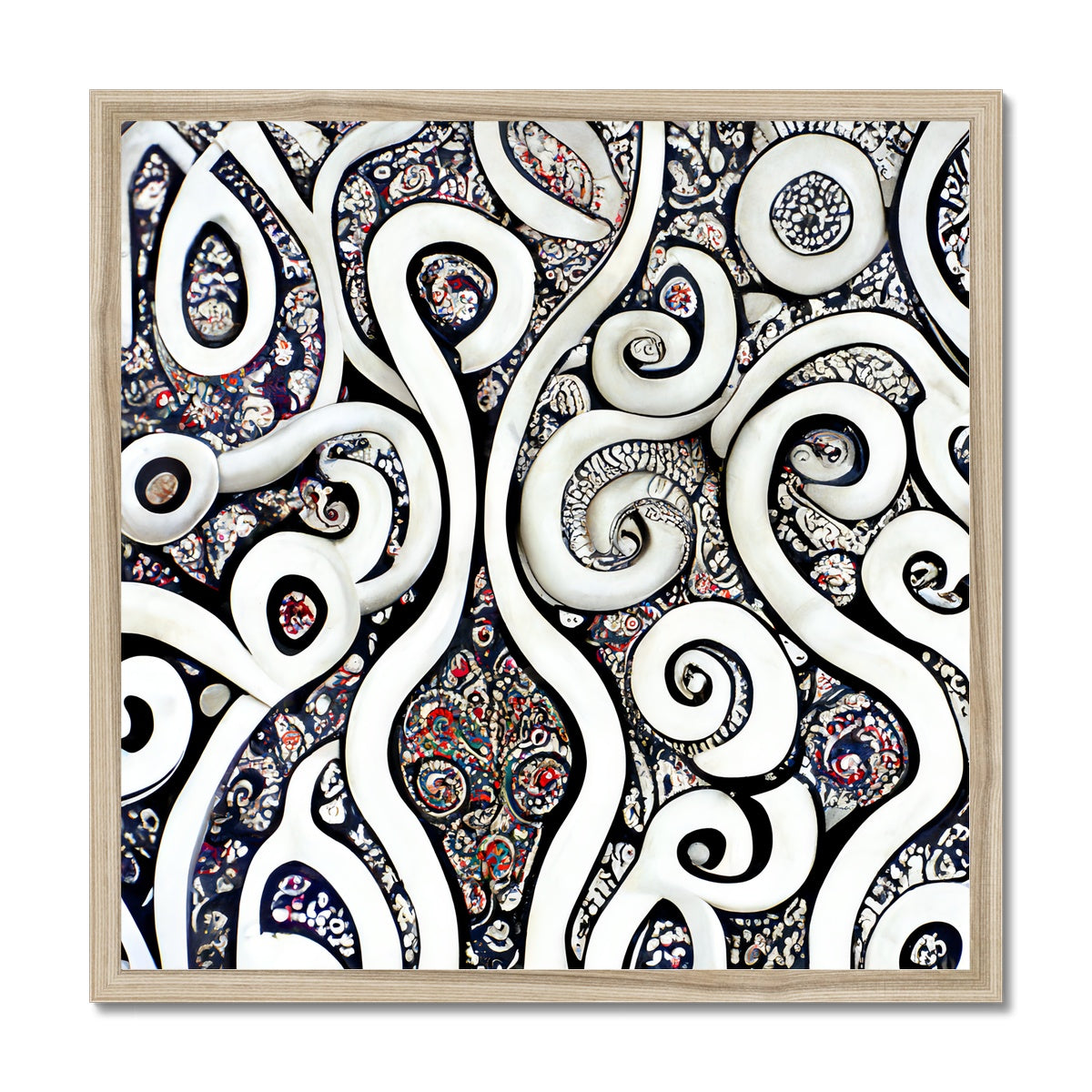 Paisley Swirls Framed Print