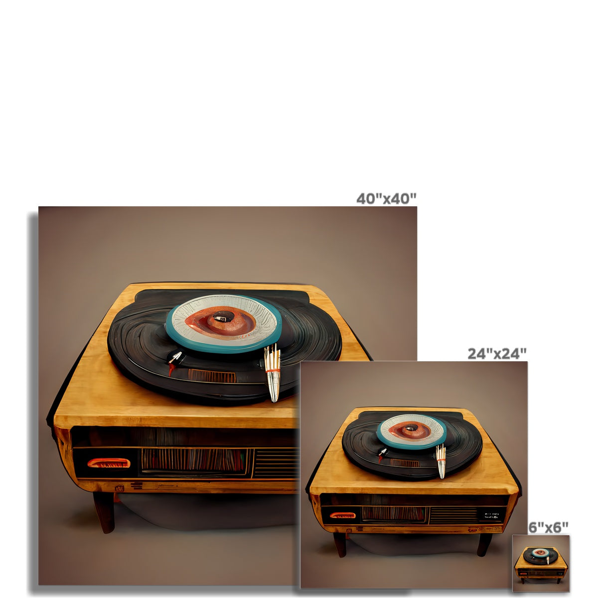 Retro Vinyl Fine Art Print