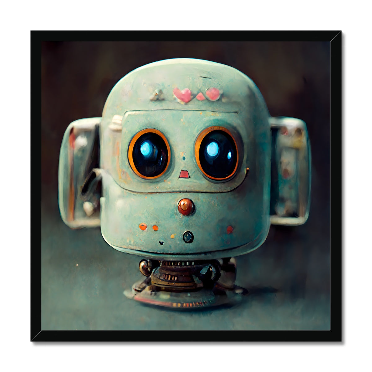 Puppy Bot Pop Framed Print