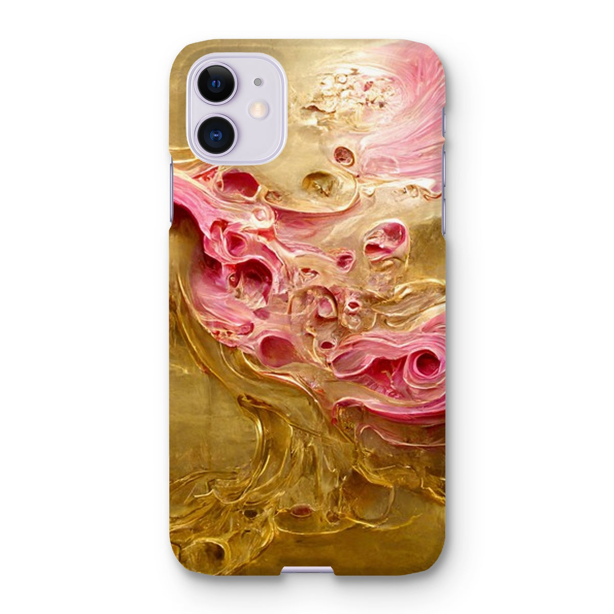 Swirls of Gold and Pinkk Snap Phone Case