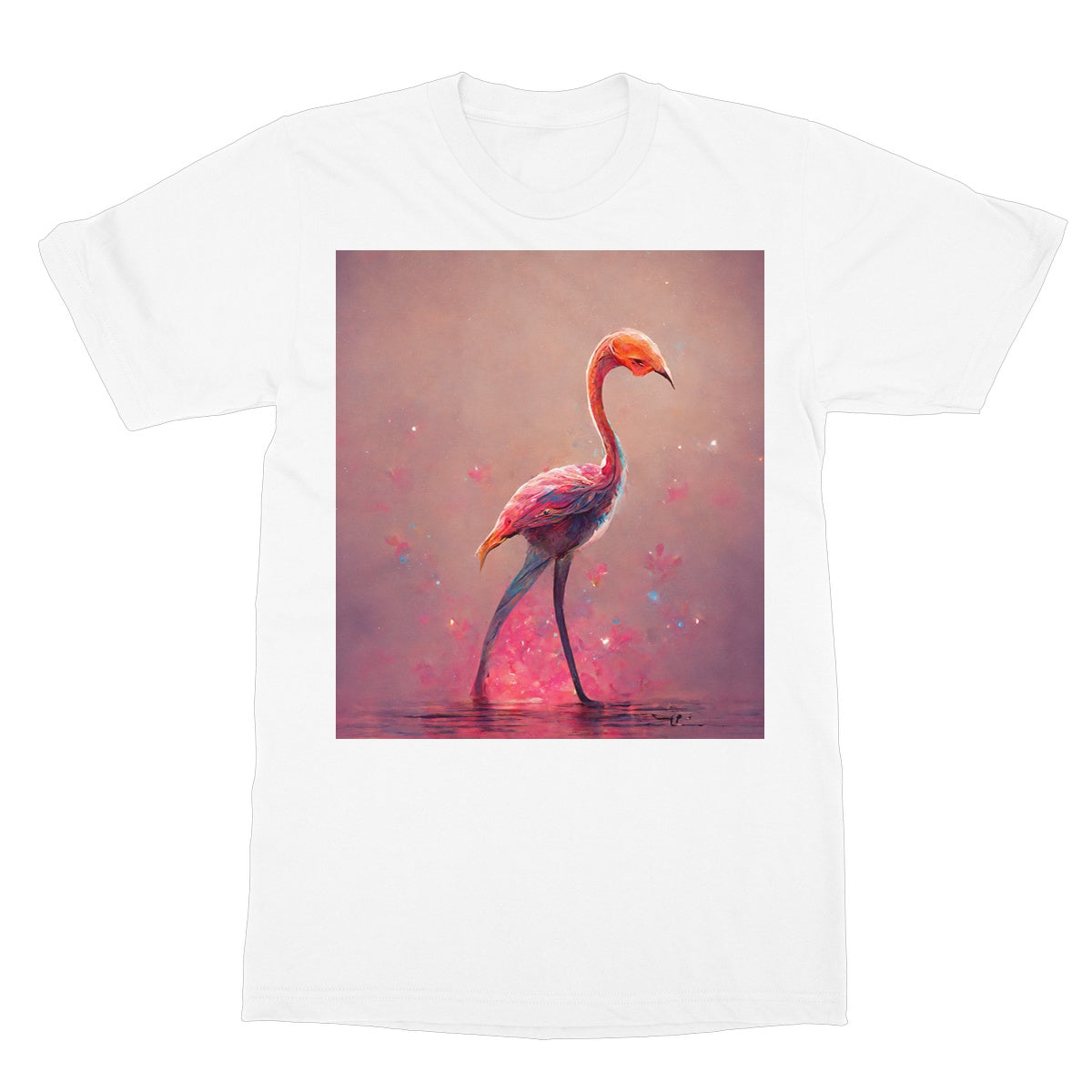 Flamingo Standing Alone Softstyle T-Shirt