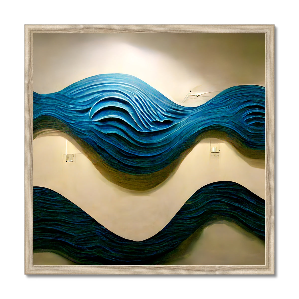 Blue Waves Framed Print