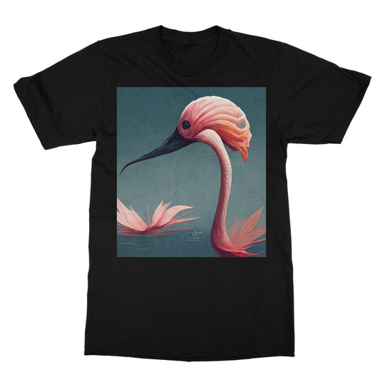 Flamingo Origami Softstyle T-Shirt