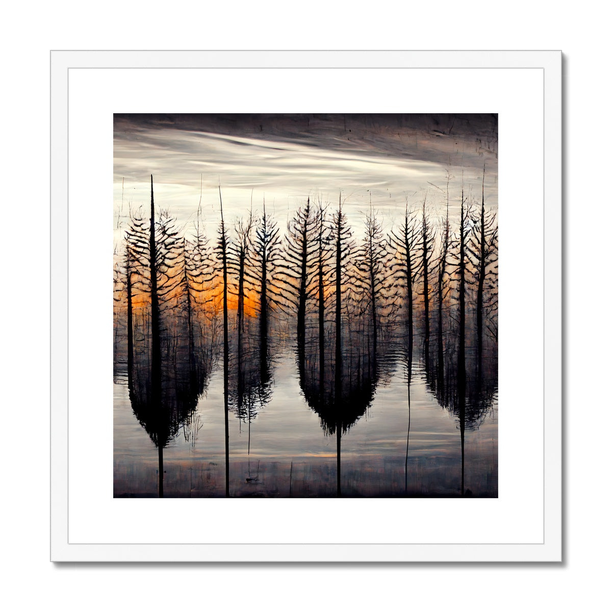Tree Symmetry Framed & Mounted Print