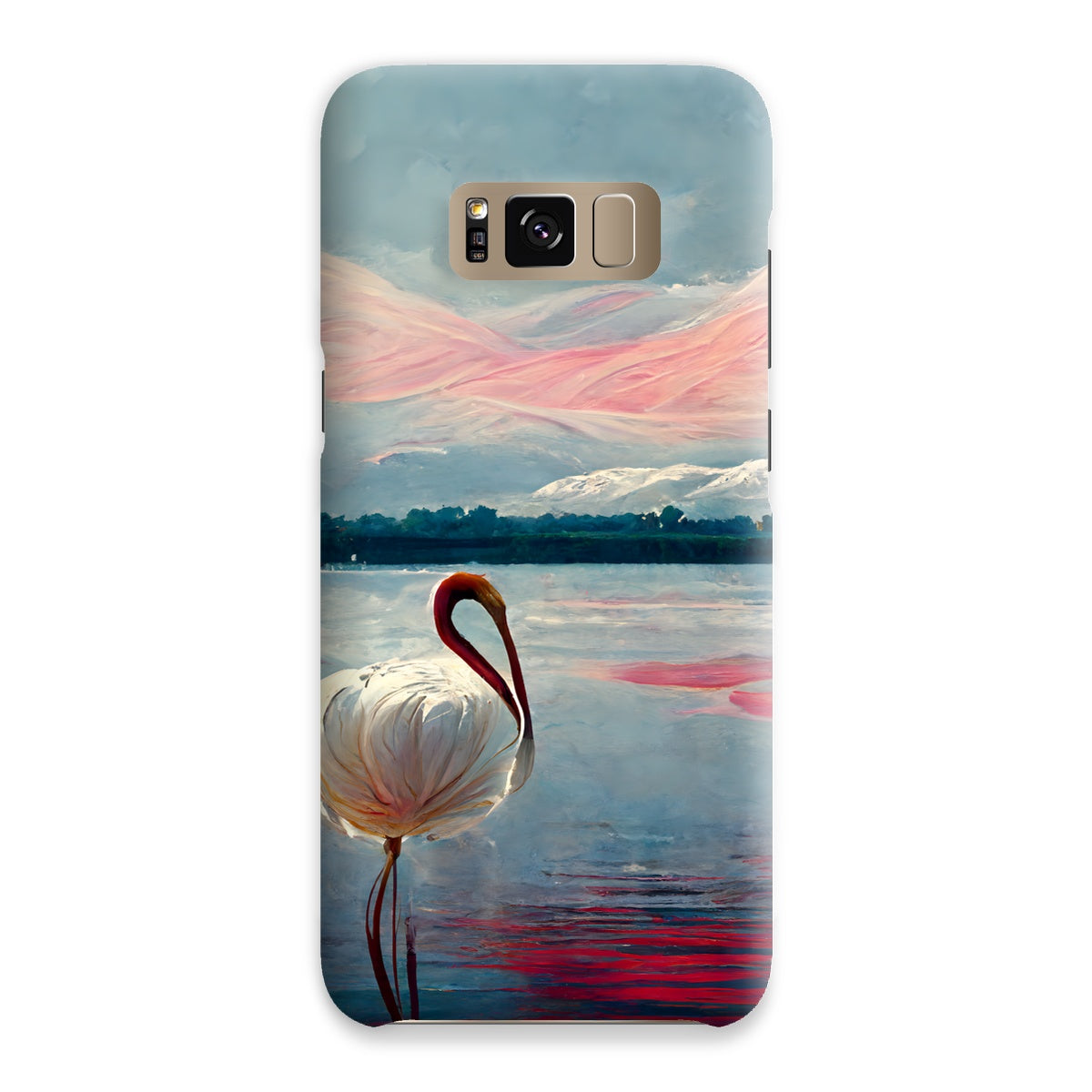 Flamingo Mountains Snap Phone Case