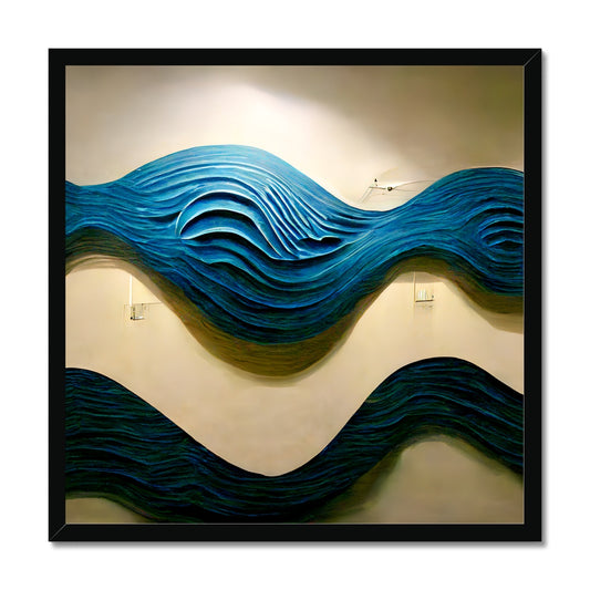 Blue Waves Framed Print