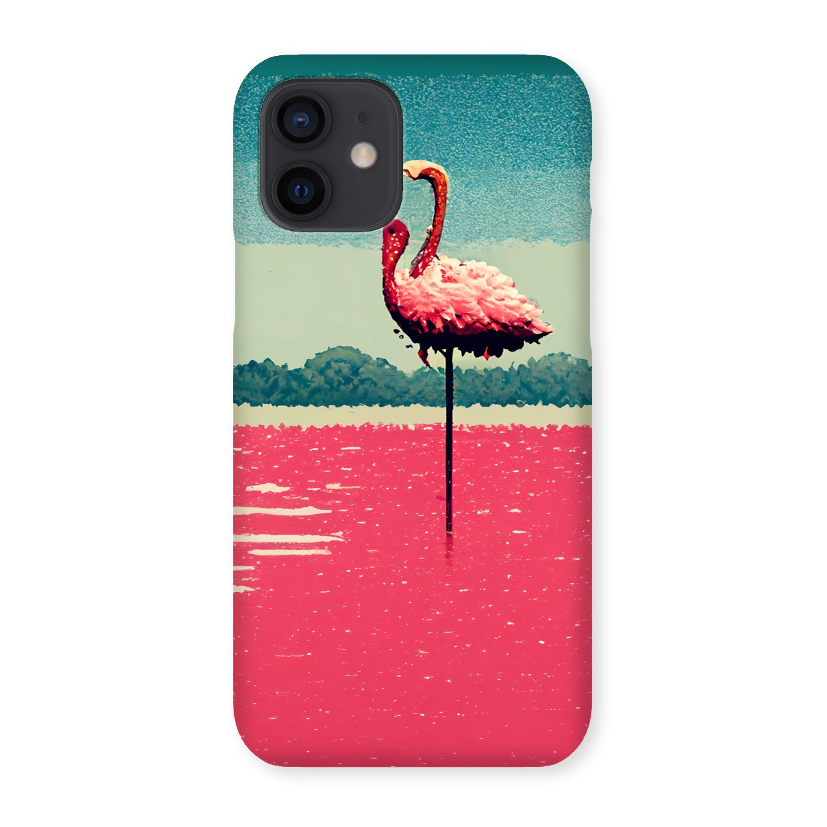 Flamingo 8 Bit Snap Phone Case