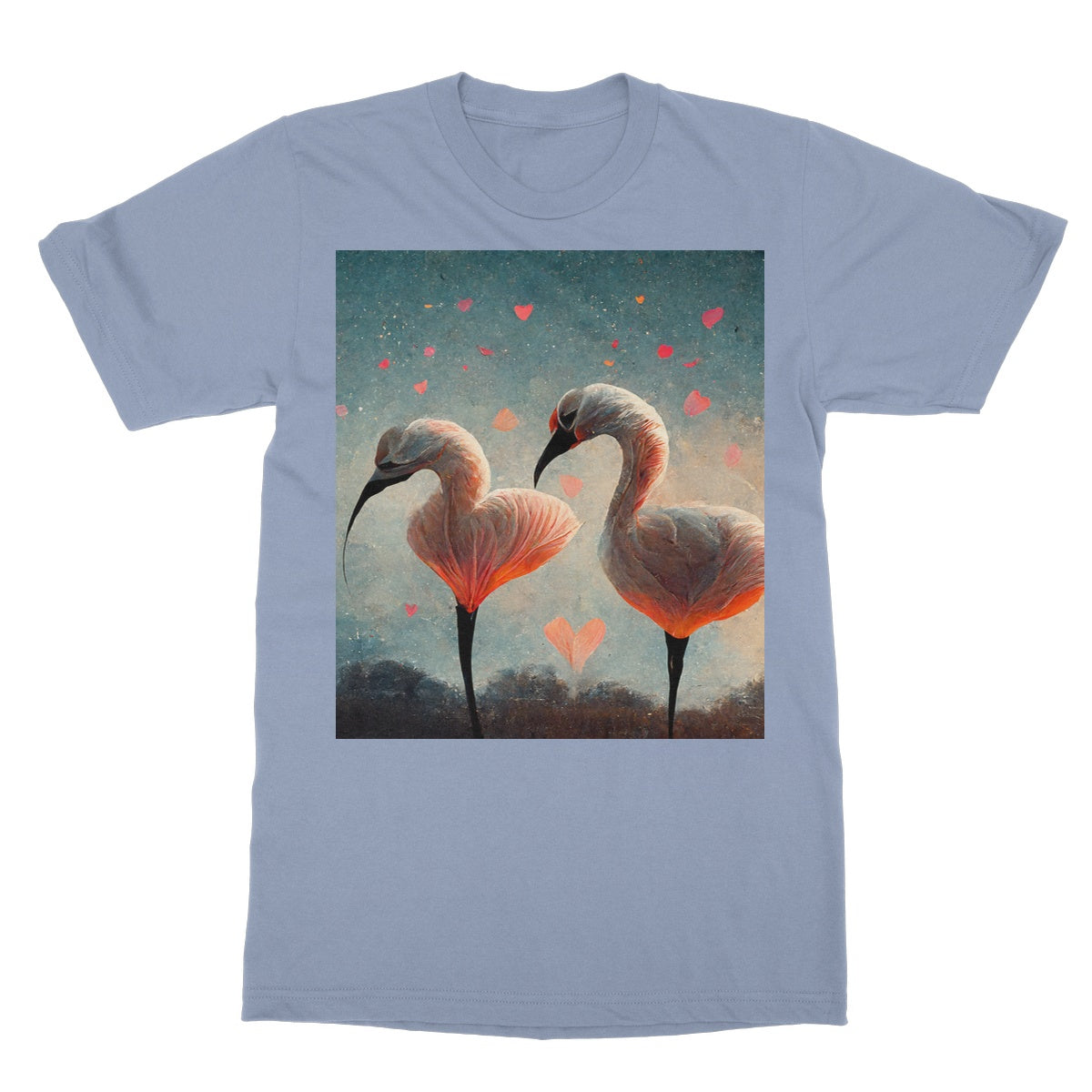 Flamingo Valentine Softstyle T-Shirt