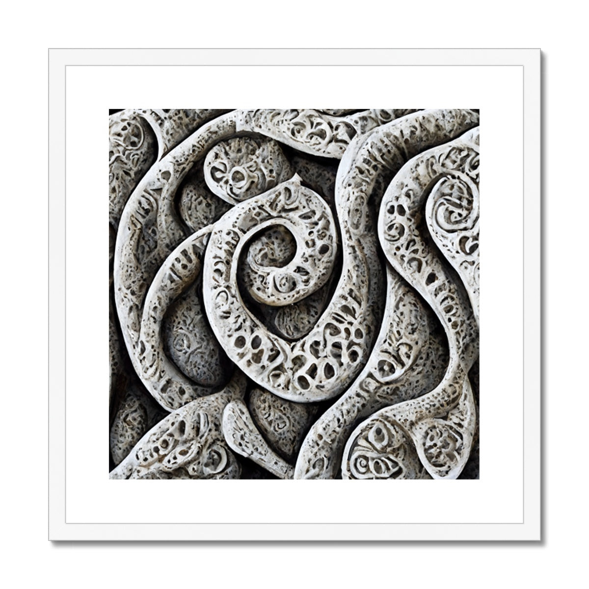 Stone Carvings Framed & Mounted Print