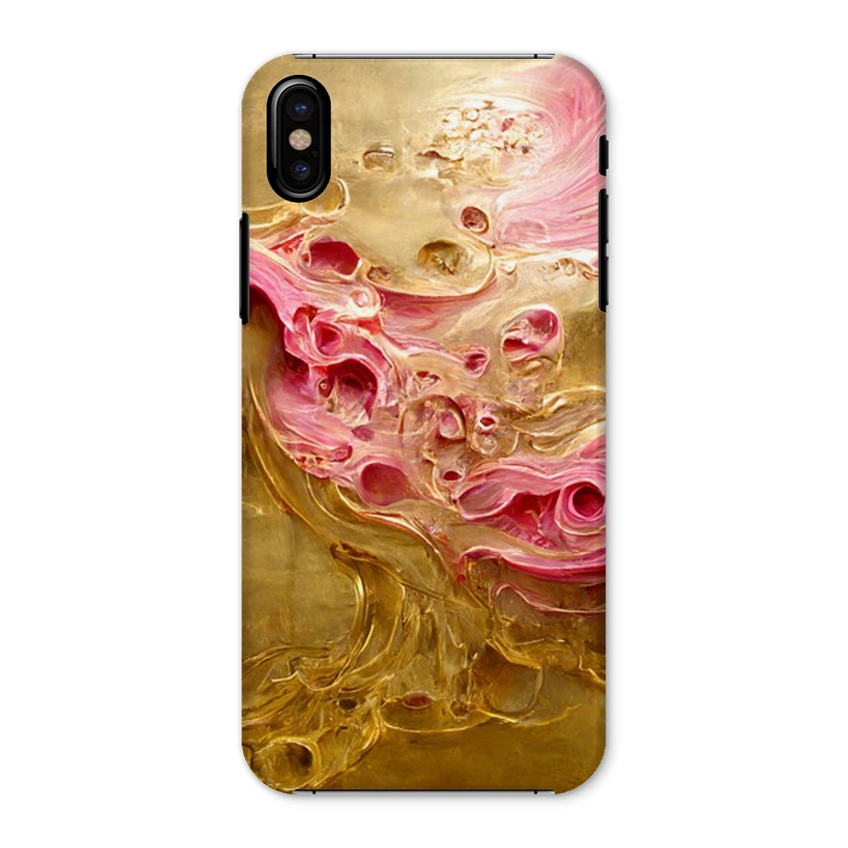 Swirls of Gold and Pinkk Snap Phone Case