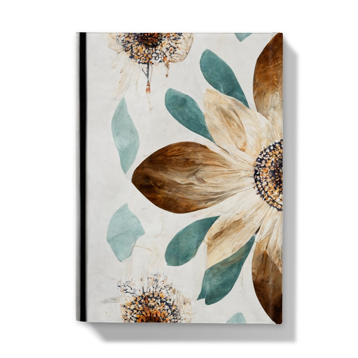 Boho Flower Brown Hardback Journal