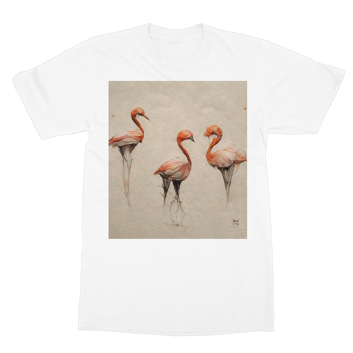 Flamingo Trio Softstyle T-Shirt