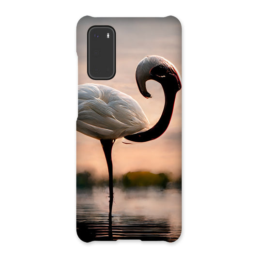 Flamingo White Alone Snap Phone Case