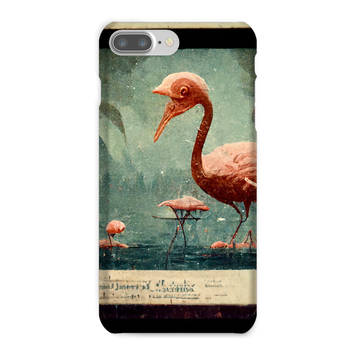 Flamingo Retro View Snap Phone Case