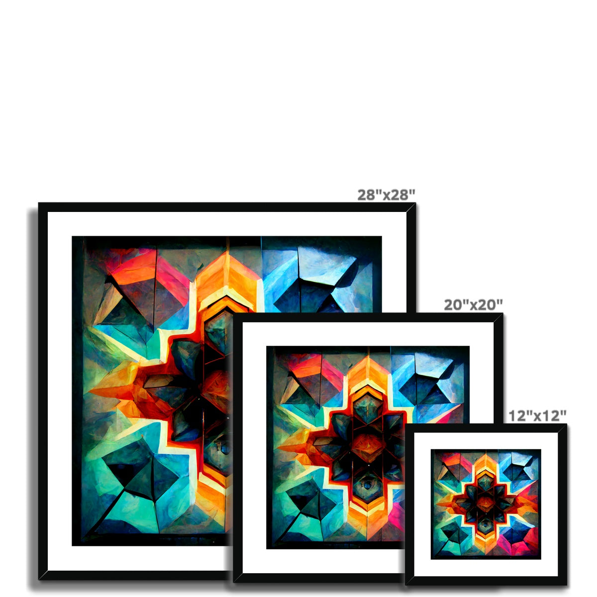 Kaleidoscope Waters Framed & Mounted Print