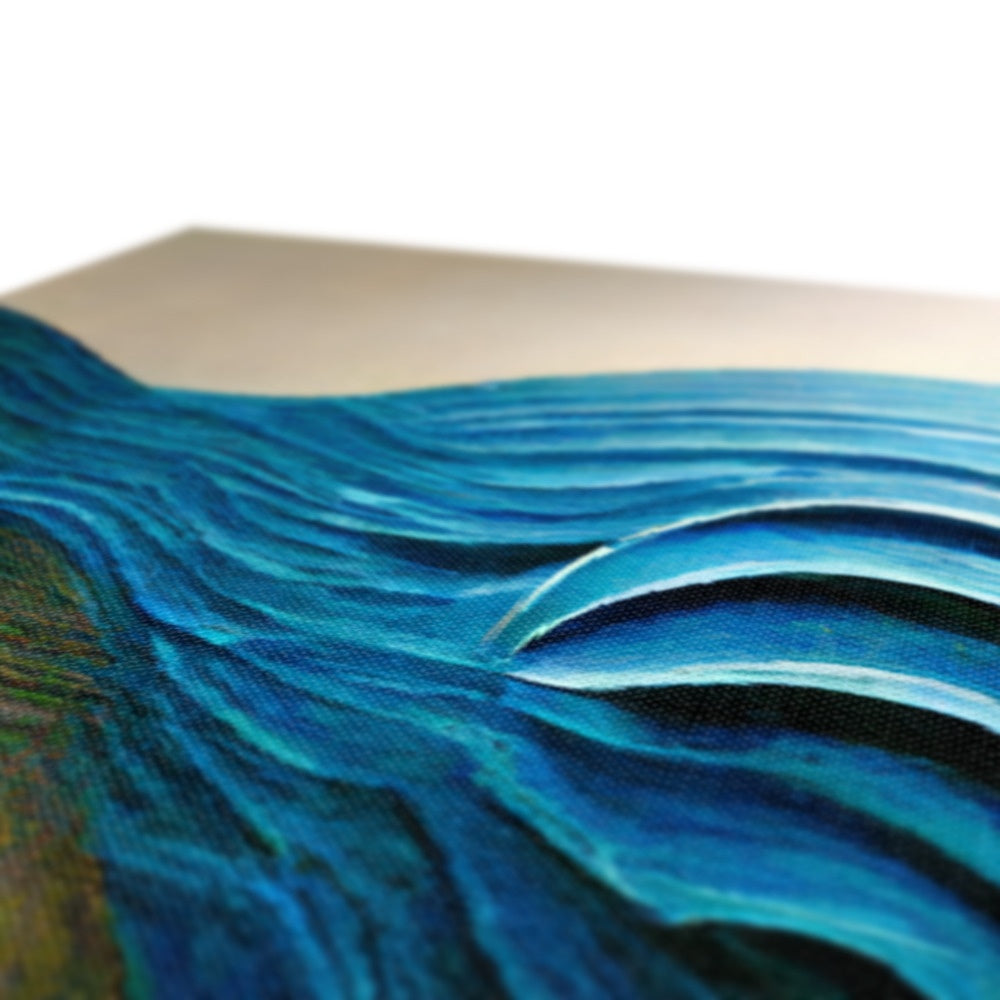 Blue Waves Canvas