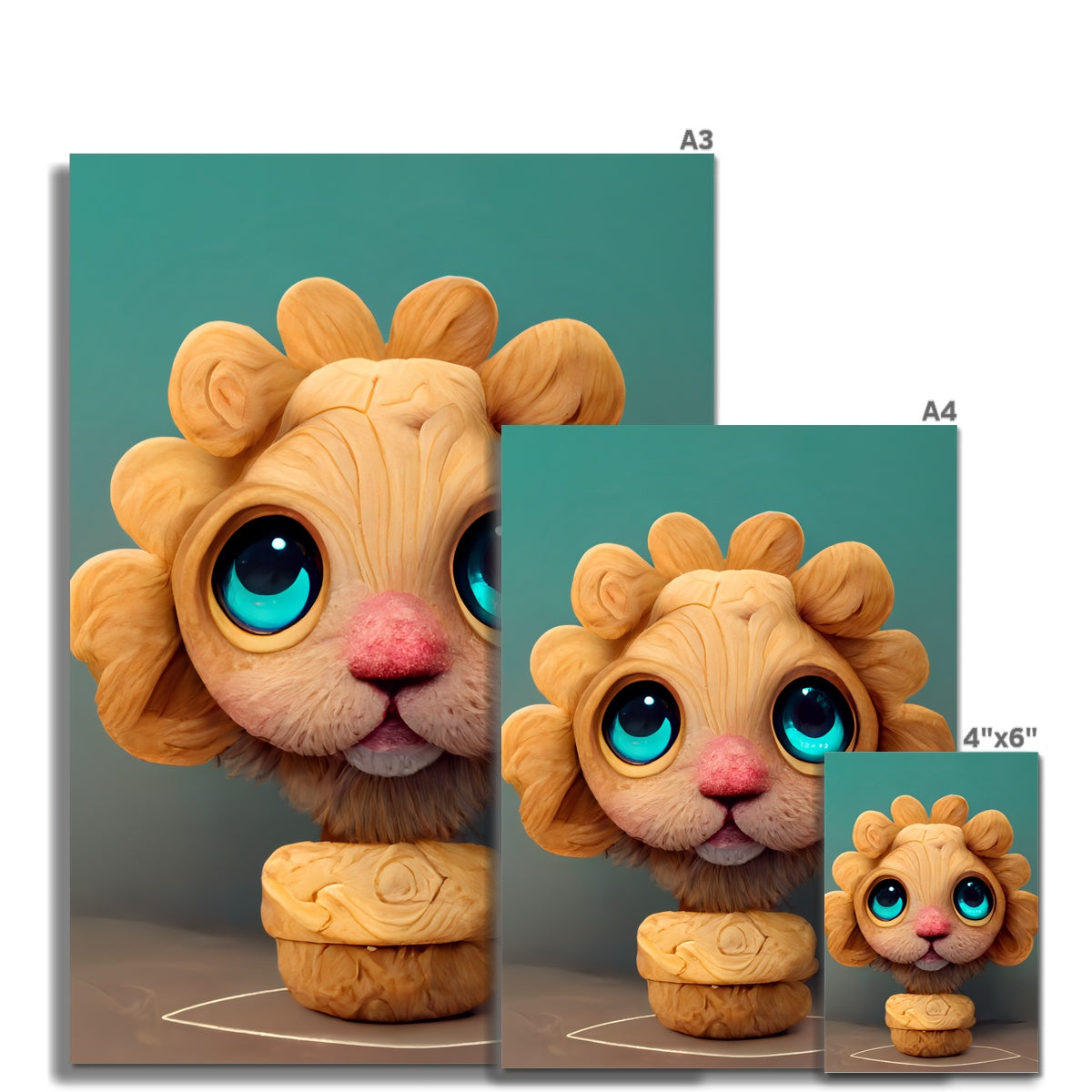 Cute Roar Popit Fine Art Print