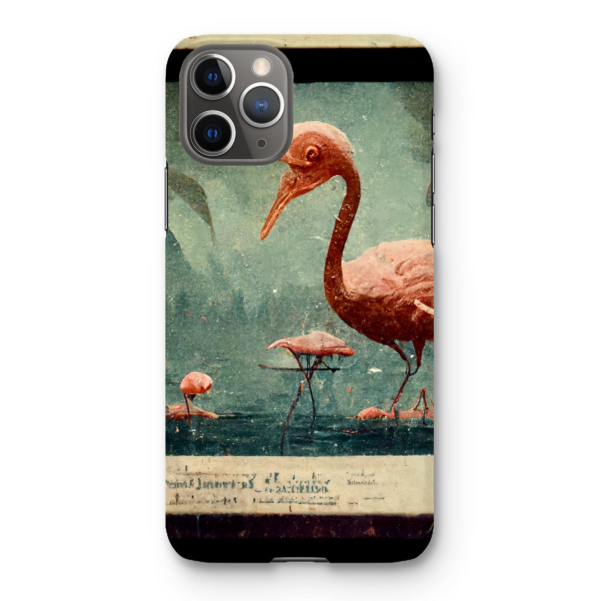 Flamingo Retro View Snap Phone Case