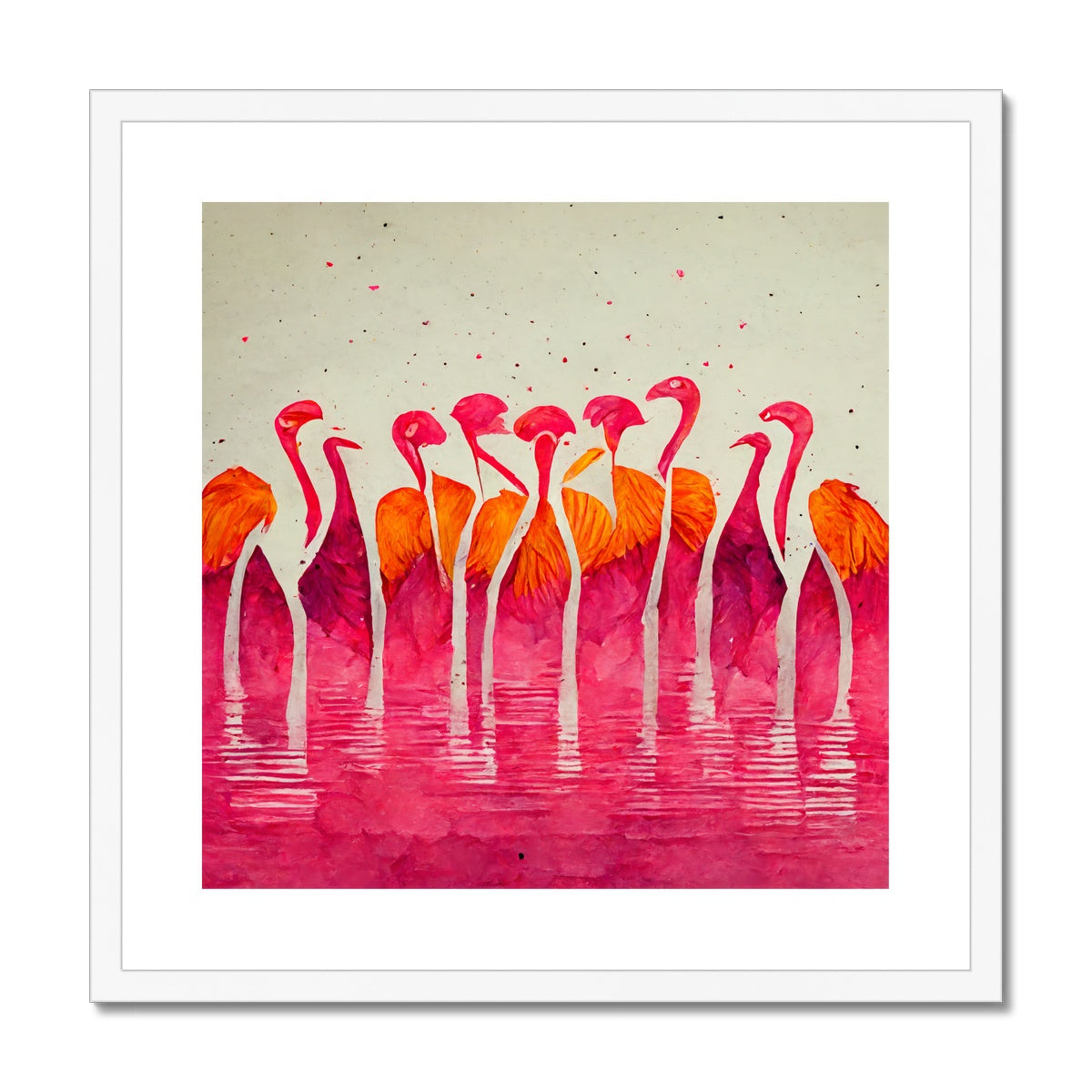 Flamingo Horizon Framed & Mounted Print