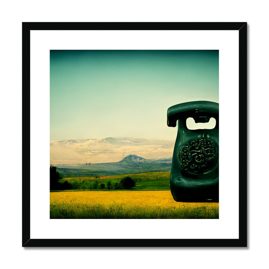 Dialing in a Friend Framed & Mounted Print