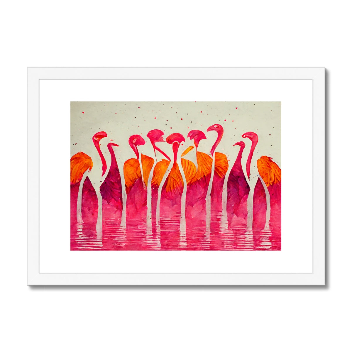 Flamingo Horizon Framed & Mounted Print