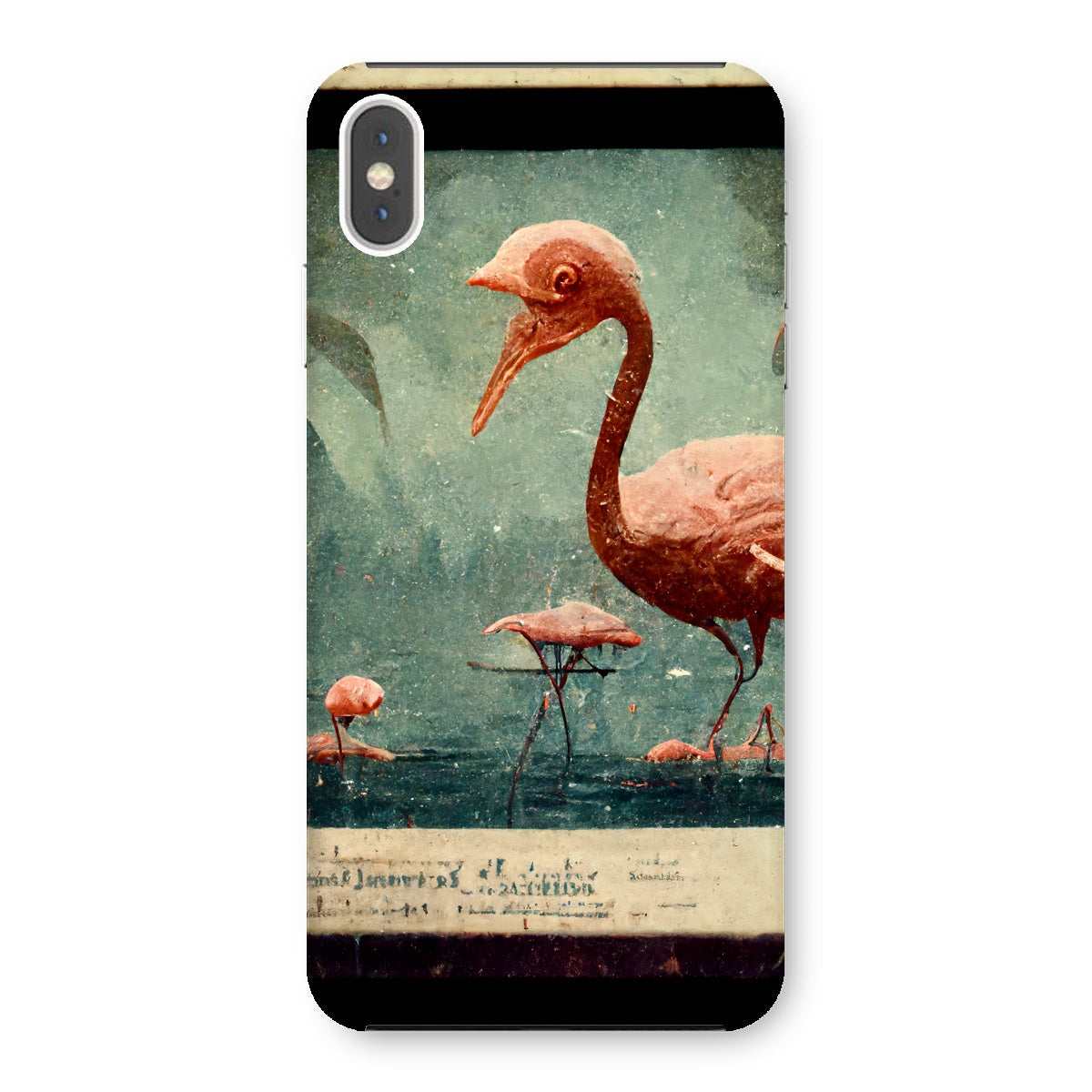 Flamingo Retro View Snap Phone Case