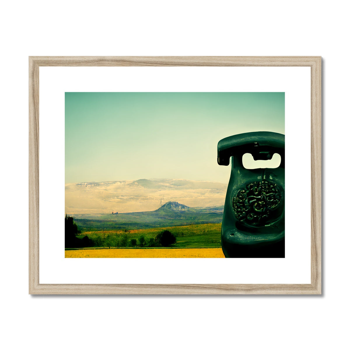 Dialing in a Friend Framed & Mounted Print