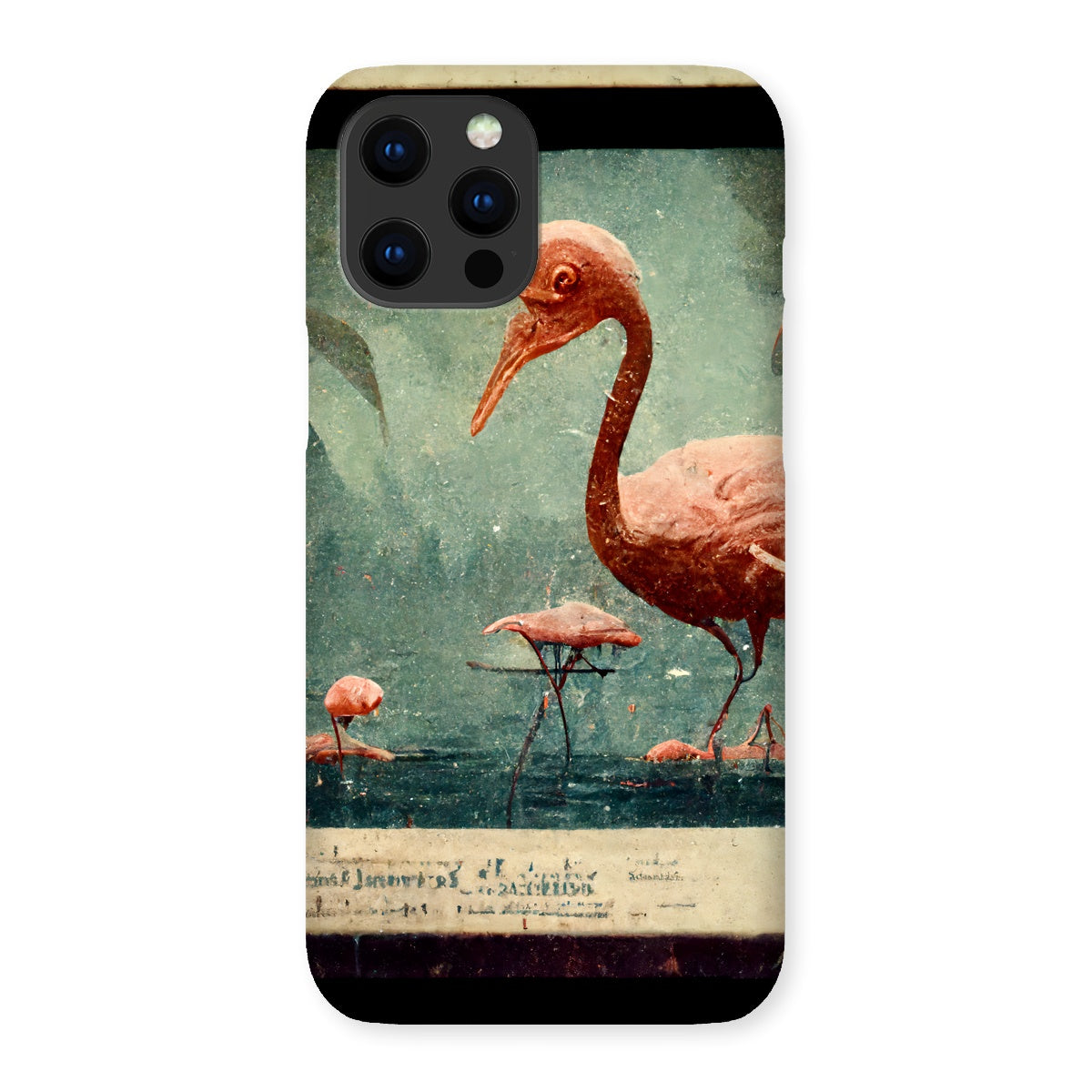 Flamingo Retro View Snap Phone Case