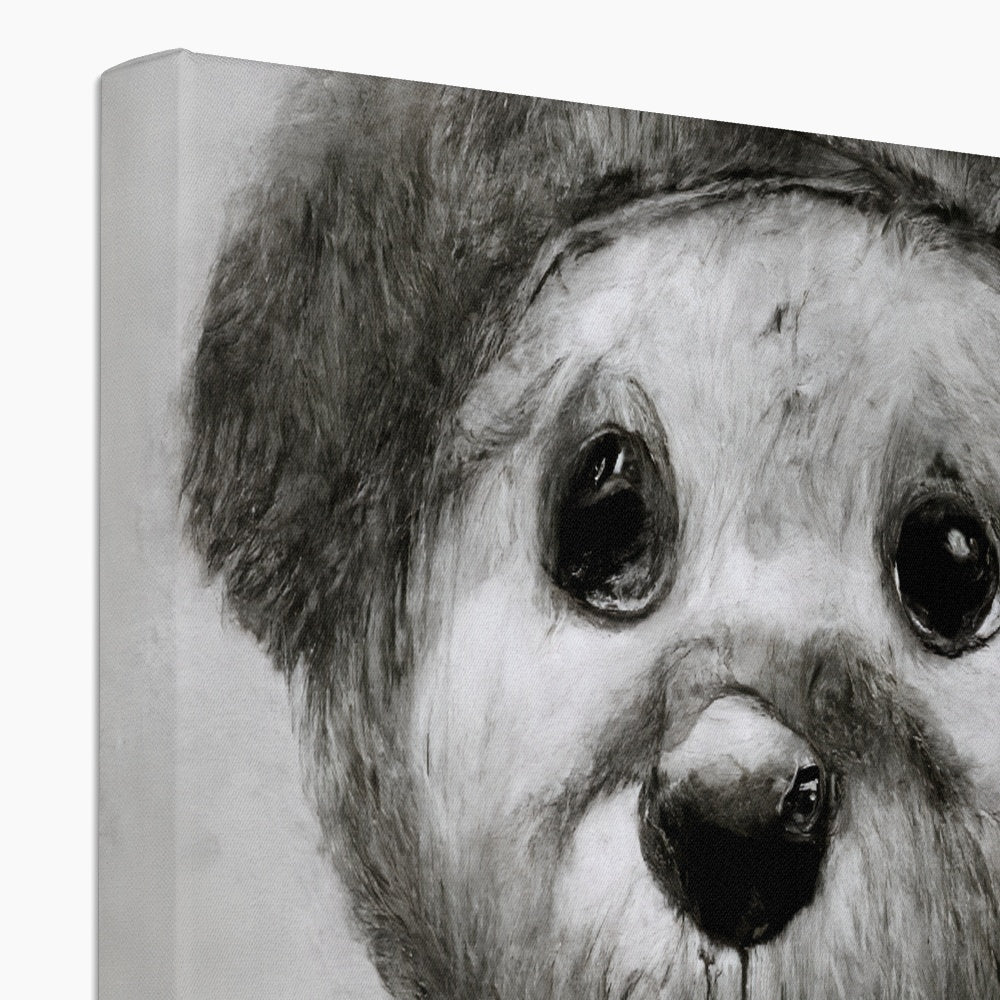 Pencil Teddy Canvas