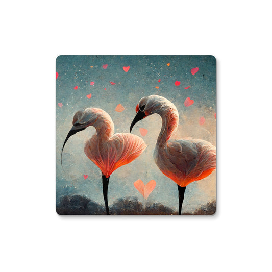 Flamingo Valentine Coaster