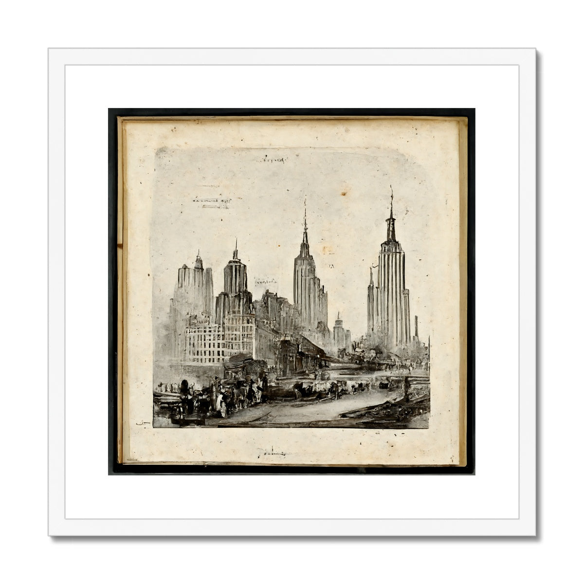 New York New York Framed & Mounted Print