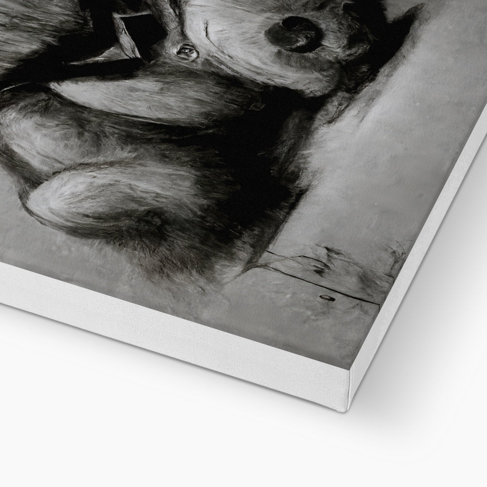 Pencil Teddy Canvas