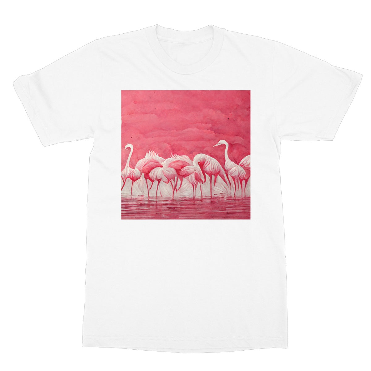 Flamingo Get Together Softstyle T-Shirt