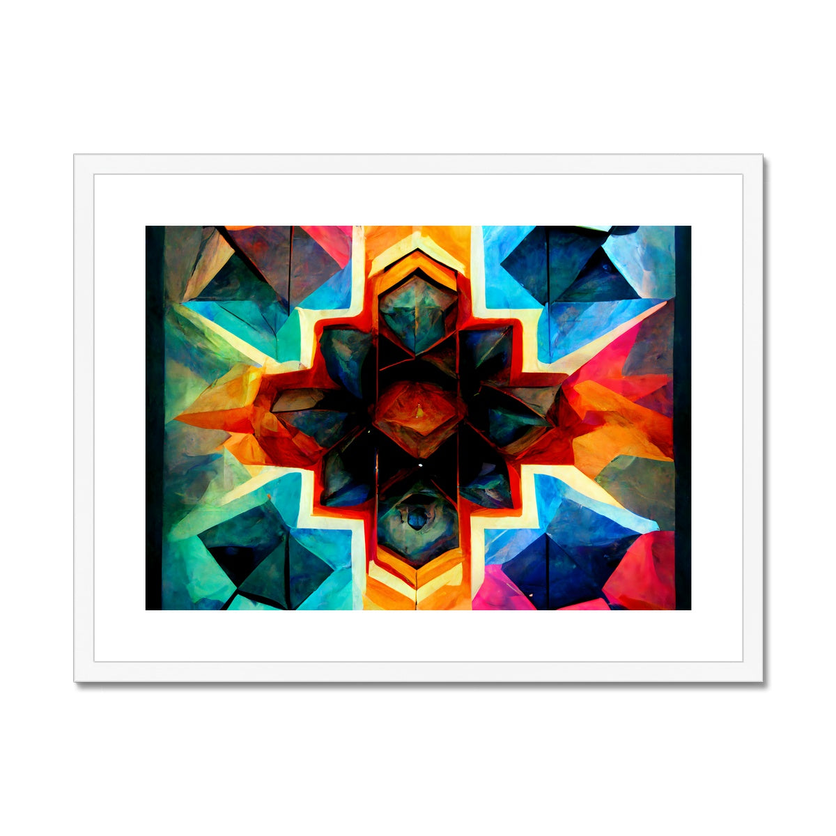 Kaleidoscope Waters Framed & Mounted Print