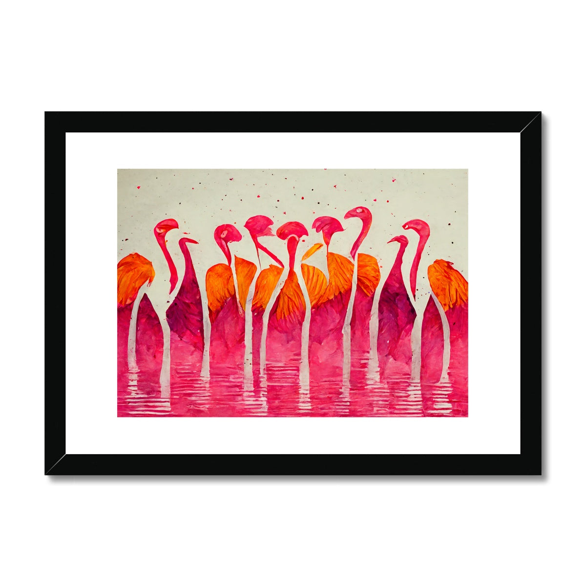 Flamingo Horizon Framed & Mounted Print